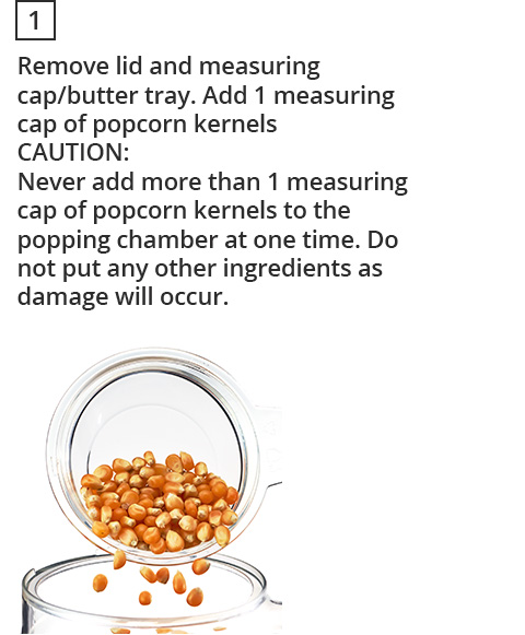 How to make popcorn step 1